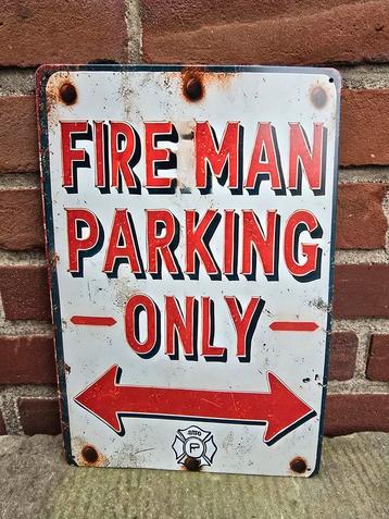 Nieuw Retro Brandweerbord - Decoratie beschikbaar voor biedingen