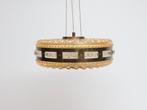 Vintage hanglamp | Vitrika Denmark | Amberkleur glas, Deens design vintage, ., Ophalen of Verzenden, Minder dan 50 cm