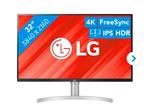 LG 32UN650 32" 4K HDR Monitor, Computers en Software, Monitoren, DisplayPort, In hoogte verstelbaar, LG, 60 Hz of minder