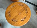 Italiaans tafeltje rond 80 cm hoog 55 cm massief kersenhout, Ophalen