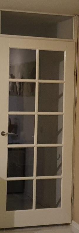 Cando opdekdeuren 2x, 10-vaks glas, incl. metalen kozijnen, Doe-het-zelf en Verbouw, Deuren en Horren, Binnendeur, 200 tot 215 cm