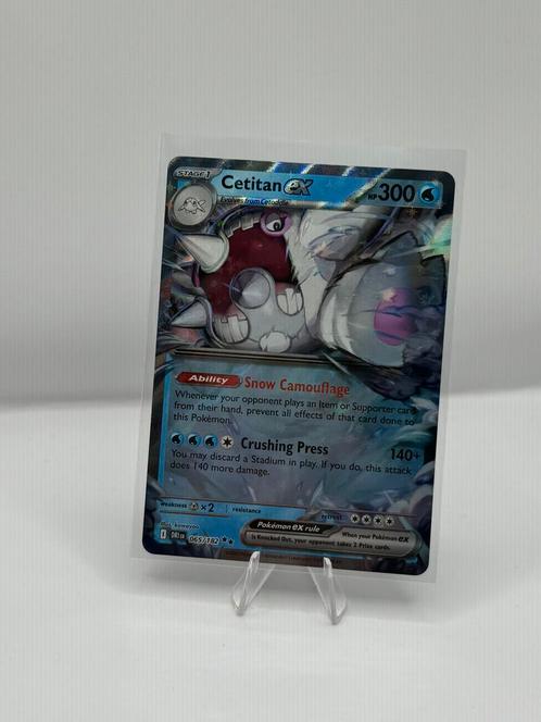 Cetitan Ex #65/182 Pokemon Destined Rivals, Hobby en Vrije tijd, Verzamelkaartspellen | Pokémon, Nieuw, Losse kaart, Ophalen of Verzenden