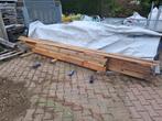 Tuinhuis hout rest hout balken planken bewerkt geïmpregneerd, Doe-het-zelf en Verbouw, Hout en Planken, Ophalen, 300 cm of meer