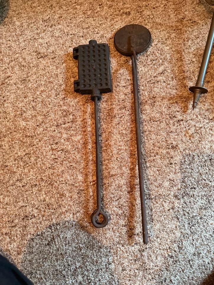 Oude Wafelijzers en Klemmen, Antiek en Kunst, Antiek | Keukenbenodigdheden, Ophalen