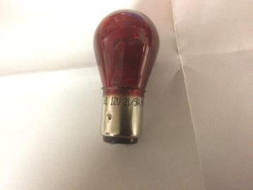 Lamp 12volt 5w/21w, rood (remlicht achterlicht) beschikbaar voor biedingen