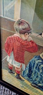 Toonbankreclame van Barbour's Flax Thread, vlasgaren Ierland, Reclamebord, Gebruikt, ., Ophalen of Verzenden