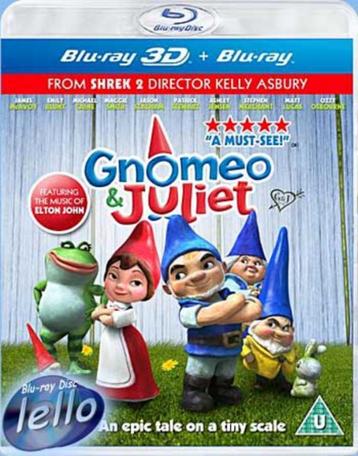 Blu-ray 3D: Gnomeo & Juliet (2011 James McAvoy) niet NLO/G beschikbaar voor biedingen