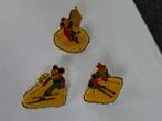 4x pin mickey mouse op ski's, Verzamelen, Speldjes, Pins en Buttons, Verzenden, Nieuw