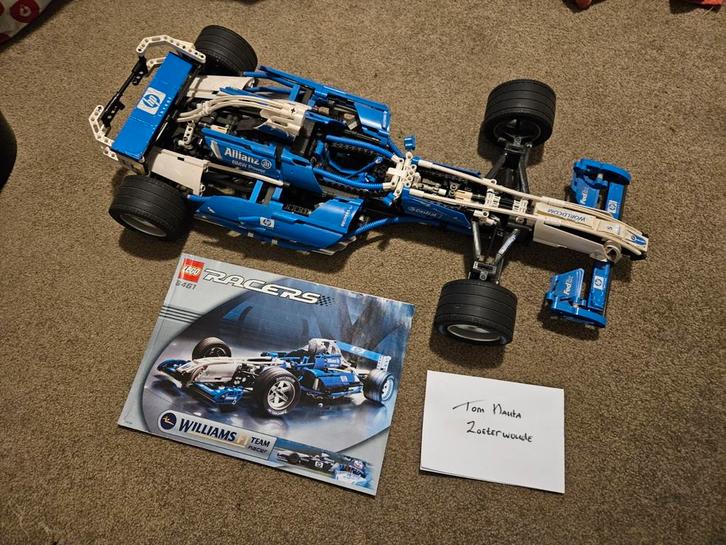 Lego 8461 williams F1 racer 2002 Technic met boekje, Kinderen en Baby's, Speelgoed | Duplo en Lego, Gebruikt, Ophalen of Verzenden