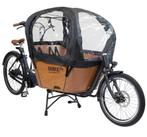 Regentent babboe city Bakfiets zwart, Fietsen en Brommers, Fietsen | Bakfietsen, Gebruikt, Huif, 2 kinderen, Ophalen