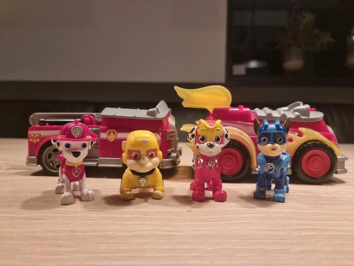PAW Patrol Auto's van Marshall & Mighty Marshall + Extra's, Kinderen en Baby's, Speelgoed | Speelgoedvoertuigen, Ophalen of Verzenden