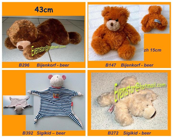 Beer beertje Bijenkorf Sigikid, Kinderen en Baby's, Speelgoed | Knuffels en Pluche, Zo goed als nieuw, Beer, Ophalen