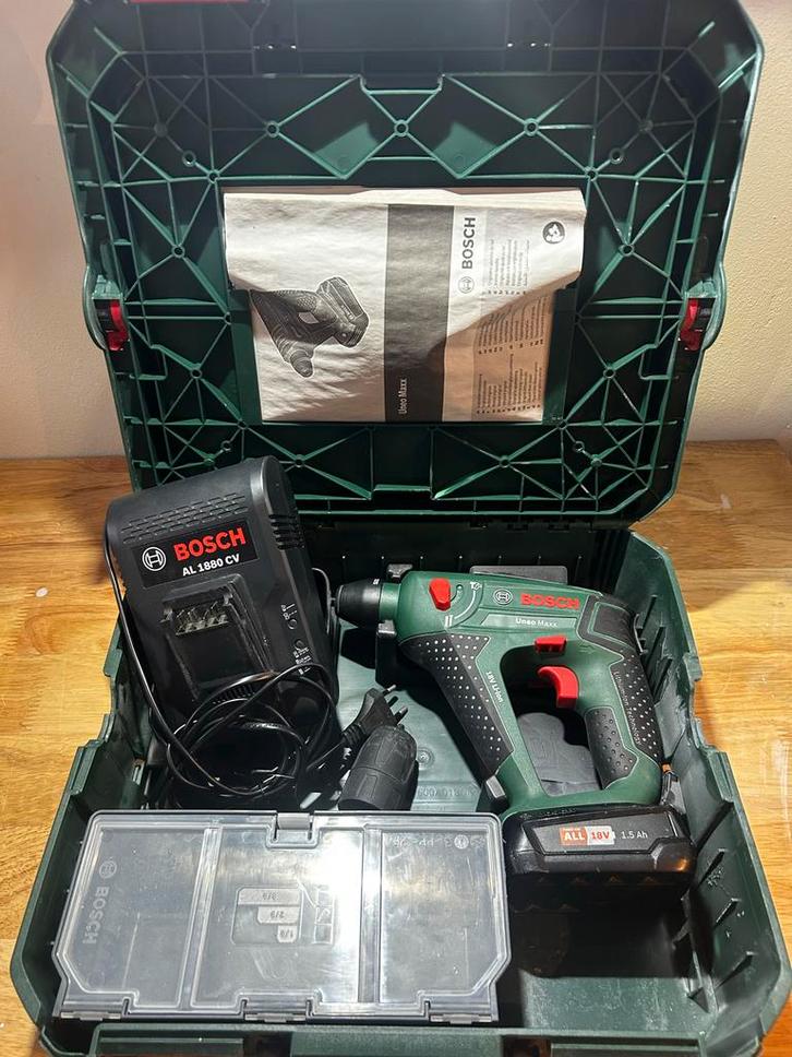 Bosch Uneo Maxx 18V Accu Boorhamer/Klopboormachine, Doe-het-zelf en Verbouw, Gereedschap | Boormachines, Gebruikt, Boor- en Schroefmachine