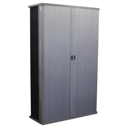 Gispen Octa Roldeurkast Blauw Zilvergrijs 195 x 120 x 50, Huis en Inrichting, Kasten | Roldeurkasten en Archiefkasten, Gebruikt