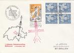 Raketvlucht Zwitserland met speciaal vignet Bellinzona 1961, Brief, Ophalen