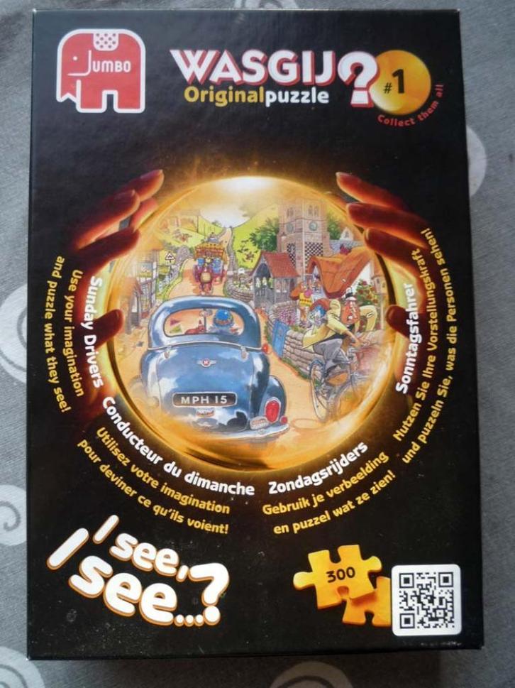 Wasgij? Original Puzzle #1 Zondagsrijders 300 stukjes, Hobby en Vrije tijd, Denksport en Puzzels, Zo goed als nieuw, Legpuzzel