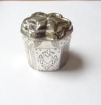 Lodereindoosje, Hollands antiek, zilver, Verzenden, Zilver