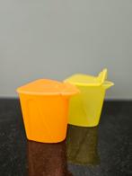 Tuppperware Melk en suiker strooier trendy lijn, Ophalen of Verzenden, Zo goed als nieuw, Geel, Overige typen