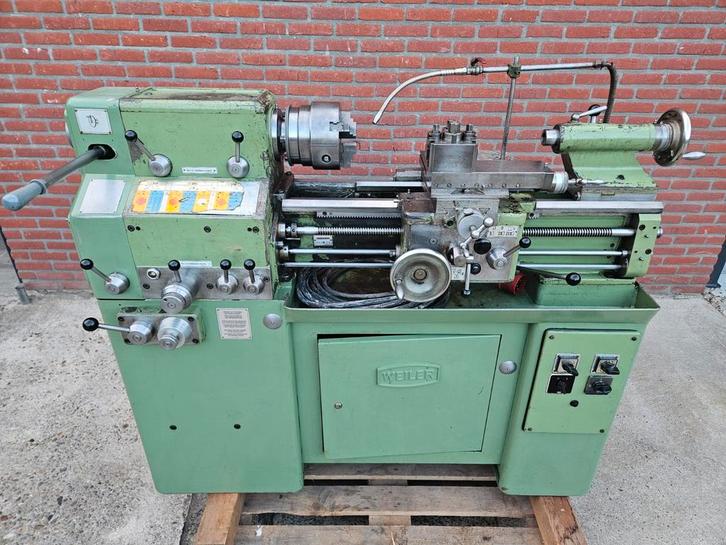 Weiler Matador VS2 draaibank met spantanginrichting, Doe-het-zelf en Verbouw, Draaibanken, Gebruikt, Metaaldraaibank, 500 tot 1000 mm