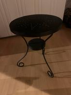 Retro Zwarte Bijzettafel + spiegel Ikea, Ophalen, Minder dan 45 cm, Minder dan 55 cm, Gebruikt