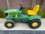 John Deere traptractor met kar en voorlader, Ophalen, Gebruikt