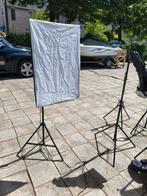 3 statief lampen met doek. €15 per stuk., Audio, Tv en Foto, Fotografie | Fotostudio en Toebehoren, Ophalen of Verzenden, Zo goed als nieuw