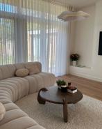 Mangohout walnoot salontafel, Huis en Inrichting, Tafels | Salontafels, Ophalen, 50 tot 100 cm, Rond, Zo goed als nieuw