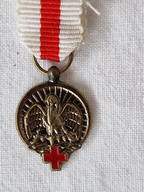 Vintage Rode Kruis bloeddonor medaille, Postzegels en Munten, Penningen en Medailles, Brons, Nederland, Ophalen of Verzenden