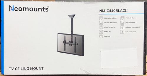 Neomounts NM-C440BLACK, TV Plafondsteun, Zwart, Audio, Tv en Foto, Televisiebeugels, Nieuw, Ophalen