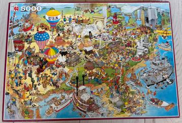 Jan van Haasteren puzzel USA 5000 stukjes!! beschikbaar voor biedingen