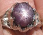 Sterrobijn 7 krt %100 natuurlijk mooie zilver ring, Ophalen, 18 tot 19, Zo goed als nieuw, Dame of Heer