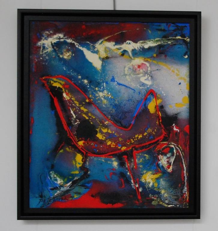 Jan te Wierik origineel op doek., Antiek en Kunst, Kunst | Schilderijen | Modern, Ophalen