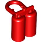 Lego Red Minifigure Air Tanks, Ophalen of Verzenden, Gebruikt, Losse stenen, Lego