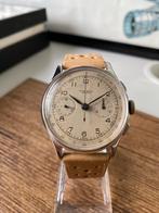 Vintage fluva watch chronograaf, 37mm, oversized, 1950-1969, Ophalen of Verzenden, Zo goed als nieuw