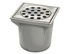 Emmerput vloerput afvoerput met rvs rooster onderaansluiting, Doe-het-zelf en Verbouw, Buizen en Afvoer, Afvoer, Verzenden, Rvs