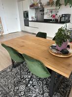 Velvet kuipstoelen eetkamerstoelen groen 4 stuks, Ophalen, Zo goed als nieuw, Overige kleuren