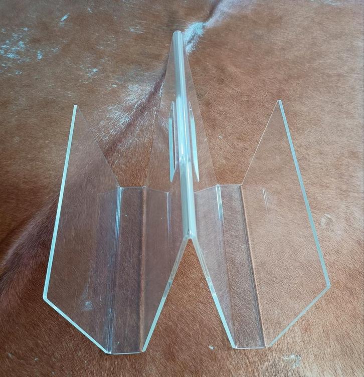 Vintage PLEXIGLAS Tijdschriftenhouder  1960 Design/afkomst, Huis en Inrichting, Woonaccessoires | Cd- en Dvd-rekken, Gebruikt