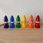 Regenboog Kabouter Pegdolls - Houten Speelgoed, Ophalen of Verzenden, Nieuw, Overige typen