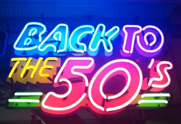 FIFTIES SIXTIES NEONVERLICHTING BACK TO THE 50'S  NEON LAMP 