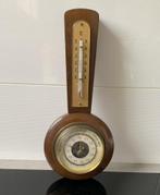 Houten BAROMETER vintage - 23 cm - jaren 70, Ophalen of Verzenden, Gebruikt, Binnenthermometer