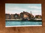 Den Helder. Gasfabriek.briefkaart. Veel volk, Verzamelen, Ansichtkaarten | Nederland, Ophalen of Verzenden, Voor 1920, Ongelopen