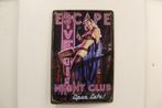 Escape Night Club metalen bord, Ophalen of Verzenden, Nieuw, Reclamebord