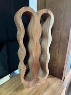 Wijnrek suar glooiend, flessenrek, woondecoratie, hardhout, Nieuw, Ophalen of Verzenden, Hout, 5 tot 15 flessen