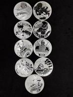 Tuvalu complete serie 9 munten Marvel superhelden zilver 1oz, Postzegels en Munten, Edelmetalen en Baren, Ophalen of Verzenden