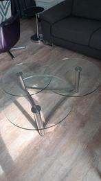 Zeer nette glazen tafel, Ophalen, Zo goed als nieuw, 50 tot 100 cm, Minder dan 50 cm