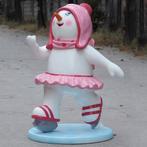 Skating Snowman Family – Sneeuwpop  76 x 70 x 116 cm, Diversen, Kerst, Ophalen, HorecaBeelden, Nieuw, HorecaBeelden