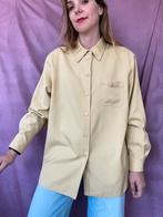 Vintage blouse / shirt / overhemd - geel - 44/XXL, Hgv, Geel, Maat 42/44 (L), Ophalen of Verzenden