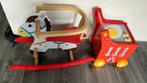Janod Loopwagen & Houten Schommelpaard, Kinderen en Baby's, Ophalen of Verzenden, Zo goed als nieuw, Jongen of Meisje