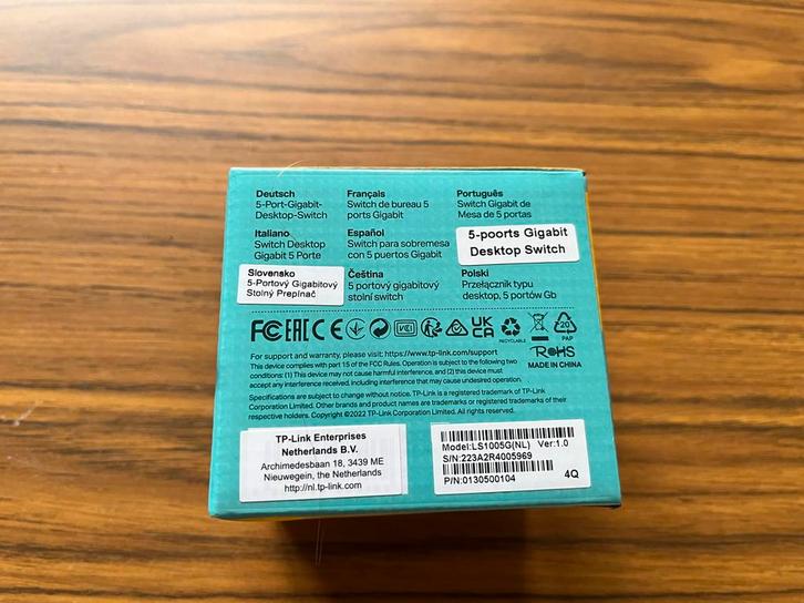 TP-Link 5-Poorts Gigabit Switch LS1005G, Computers en Software, Netwerk switches, Nieuw, Ophalen