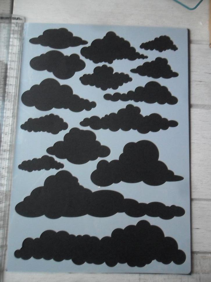 Stencil nummer 5, Hobby en Vrije tijd, Kaarten | Zelf maken, Nieuw, Pons of Mal, Overige thema's, Ophalen of Verzenden